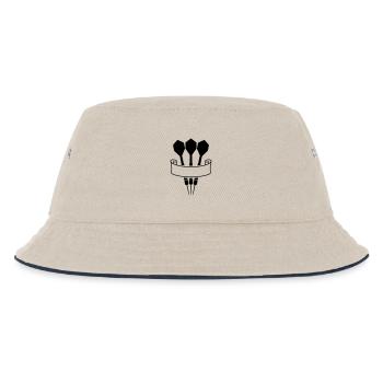 Dart Banner Logo - Kinder Bucket Hat - Natur/Navy - Vorne
