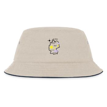 Wetterkarte Wetter Deutschland - Kinder Bucket Hat - Natur/Navy - Vorne
