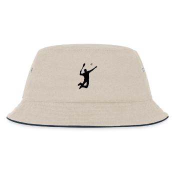 badminton - Kinder Bucket Hat - Natur/Navy - Vorne