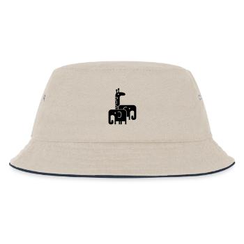 cute animals - Kids’ Bucket Hat - ecru/navy - Front