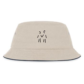 paar zwei personen - Kinder Bucket Hat - Natur/Navy - Vorne