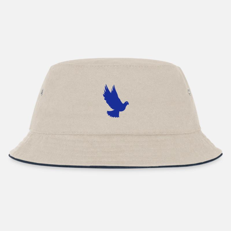 taube - Kinder Bucket Hat - Natur/Navy