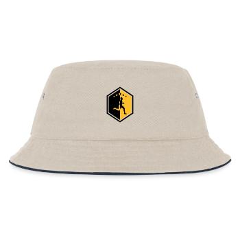 Running / Jogging / Run / Trail / Sport - Kids’ Bucket Hat - ecru/navy - Front