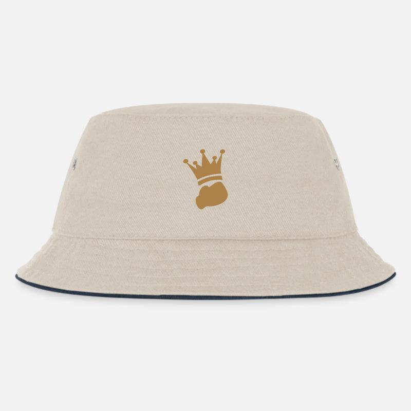 Boxen - Boxer - Kinder Bucket Hat - Natur/Navy