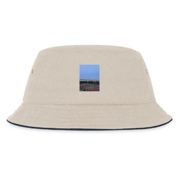 Panorama tennis facility over the city - Kids’ Bucket Hat - ecru/navy - Front