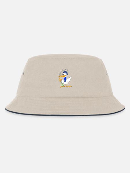 Nordsee - Kinder Bucket Hat - Natur/Navy