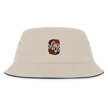 Koala im japanischen Irezumi Tattoo Stil - Kinder Bucket Hat - Natur/Navy - Vorne