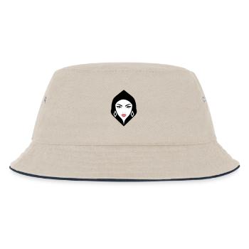 Femme BW : Beauté géométrique qui capte l’attention - Bob Enfant - blanc cassé/bleu marine - Devant
