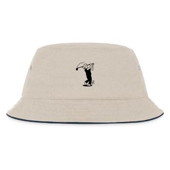Golf - Kinder Bucket Hat - Natur/Navy - Vorne
