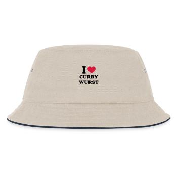Currywurst i love - Kids’ Bucket Hat - ecru/navy - Front