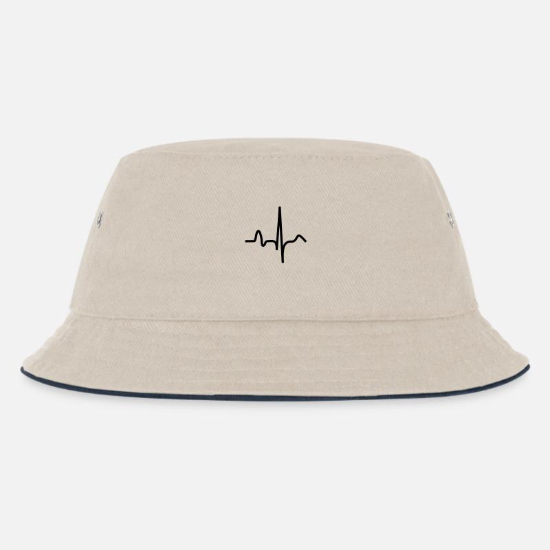 EKG - Kinder Bucket Hat - Natur/Navy