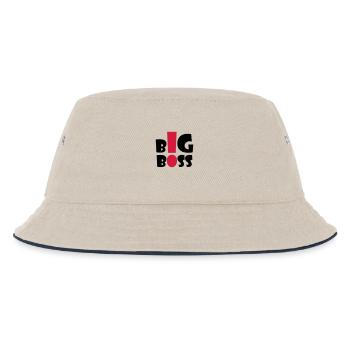 big_boss_2c - Bob Enfant - blanc cassé/bleu marine - Devant