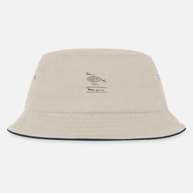 Pi.z.z.a - Kinder Bucket Hat - Natur/Navy