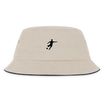 fussballer__f1 - Kinder Bucket Hat - Natur/Navy - Vorne