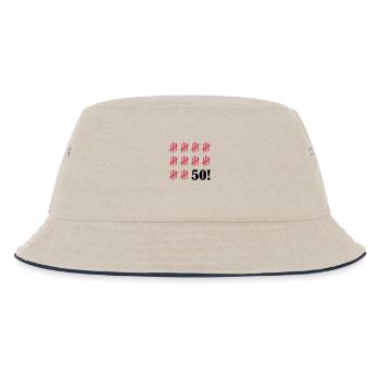 kratzer_50_2 - Kinder Bucket Hat - Natur/Navy - Vorne