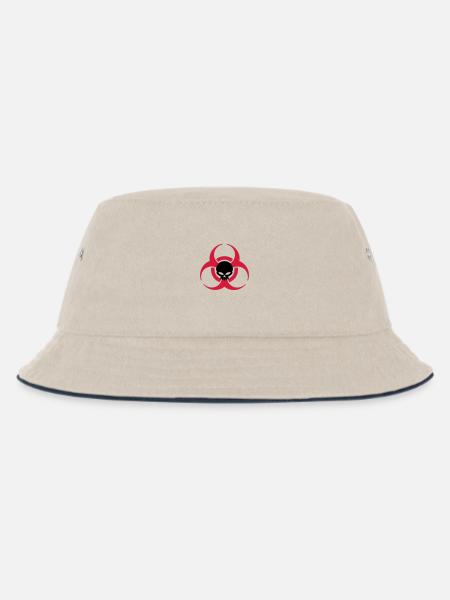 radiation biologie warning - Kinder Bucket Hat - Natur/Navy