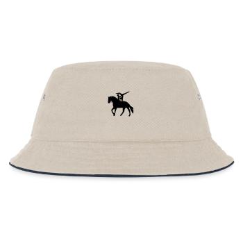 Doppelvoltigieren Handstand - Kinder Bucket Hat - Natur/Navy - Vorne