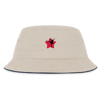Tanz Musik Tänzer Ballett Oper - Kinder Bucket Hat - Natur/Navy - Vorne