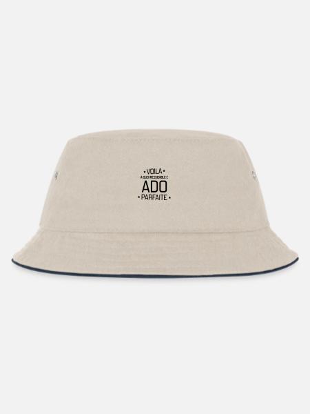 adolescent / enfant / ado / adolescente - Bob Enfant - blanc cassé/bleu marine