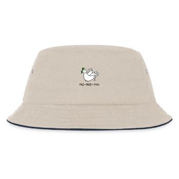 Peace - Kids’ Bucket Hat - ecru/navy - Front