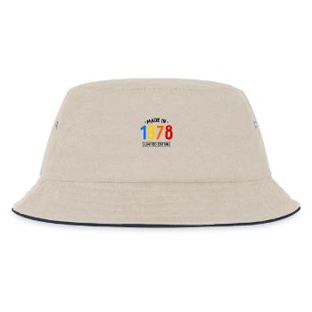 Made in 1978 - Limited Edition - Year of birth - Kids’ Bucket Hat - ecru/navy - Front