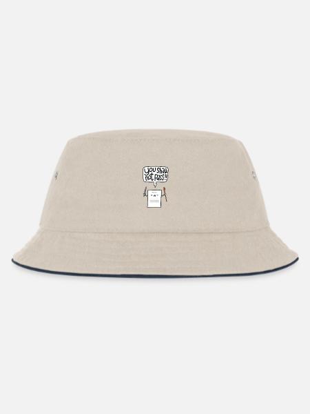 You shall not pass-To Do - Kinder Bucket Hat - Natur/Navy