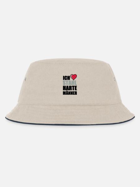 Stahlharte Männer Geschenk - Kinder Bucket Hat - Natur/Navy