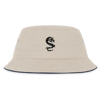 dragon chinois tribal - Bob Enfant - blanc cassé/bleu marine - Devant