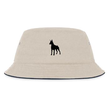 Dobermann Pincher - Kinder Bucket Hat - Natur/Navy - Vorne