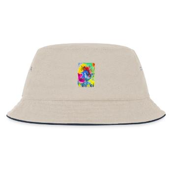 Kassel - ein Aquarell für eine wunderschöne Stadt - Kinder Bucket Hat - Natur/Navy - Vorne
