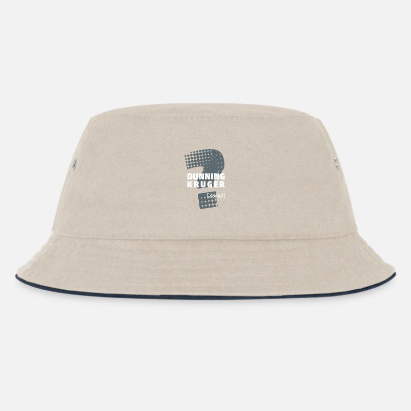 Dunning Kruger - Kinder Bucket Hat - Natur/Navy