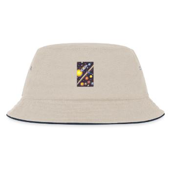Space and planets - Kids’ Bucket Hat - ecru/navy - Front