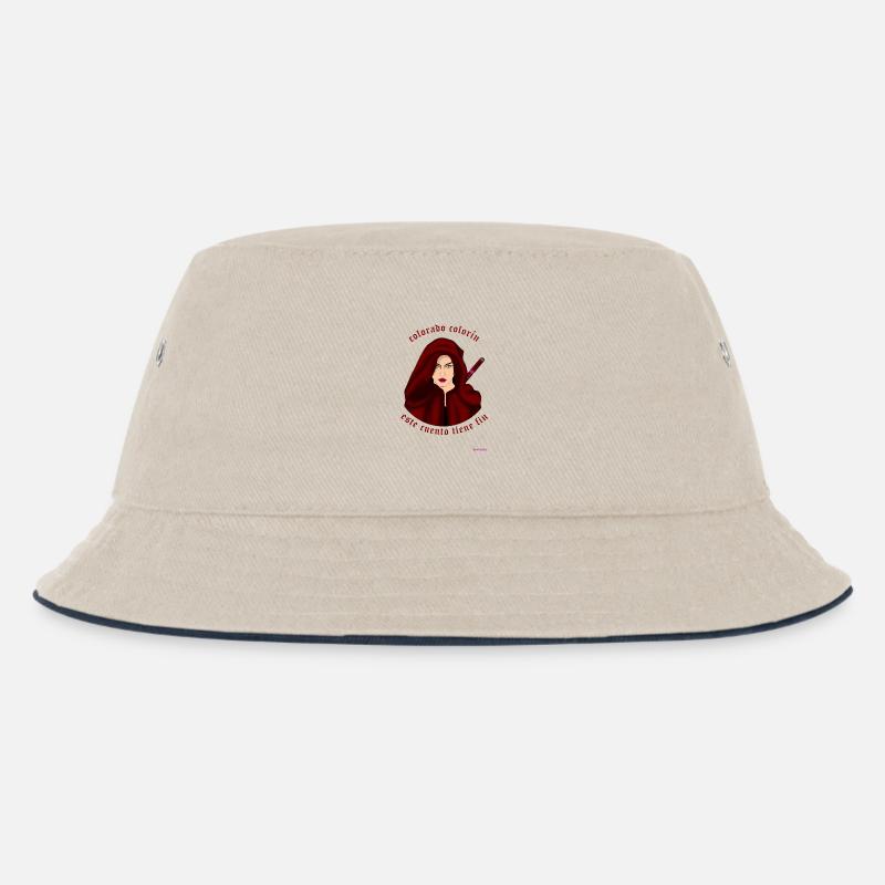 Töte Rotkäppchen - Kinder Bucket Hat - Natur/Navy