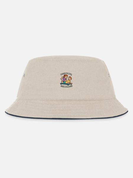 Humorvoller Physio-Spruch - Kinder Bucket Hat - Natur/Navy