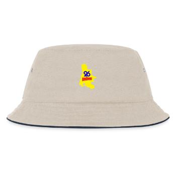 Drôme 26 - Kinder Bucket Hat - Natur/Navy - Vorne