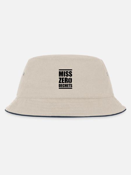 Miss Zero Waste - Kinder Bucket Hat - Natur/Navy
