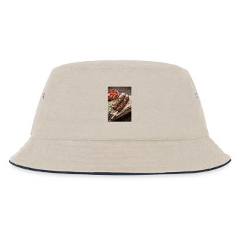 Schaschlik - Kinder Bucket Hat - Natur/Navy - Vorne