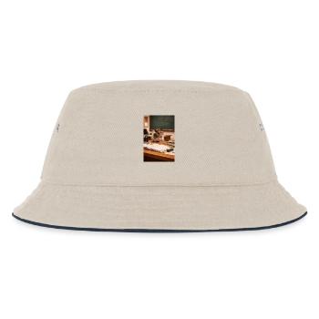 Chico 11: Professor - Kids’ Bucket Hat - ecru/navy - Front