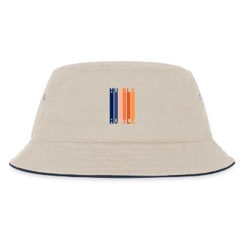Bescheidener Hustle Unternehmer Geschäftsmann Businesswo - Kinder Bucket Hat - Natur/Navy - Vorne