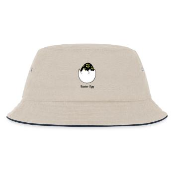 Easter Egg - Kinder Bucket Hat - Natur/Navy - Vorne