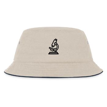 Microscope - Kids’ Bucket Hat - ecru/navy - Front
