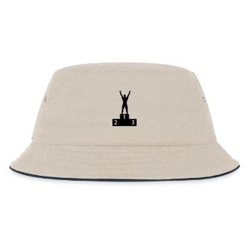 Number One - Kids’ Bucket Hat - ecru/navy - Front