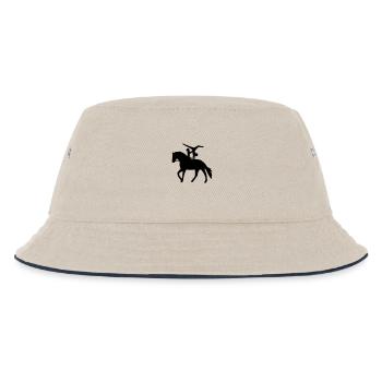 Doppelvoltigieren Handstand rückwärts - Kinder Bucket Hat - Natur/Navy - Vorne