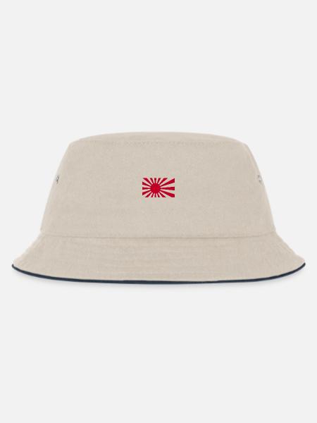 Rising Sun - Kinder Bucket Hat - Natur/Navy