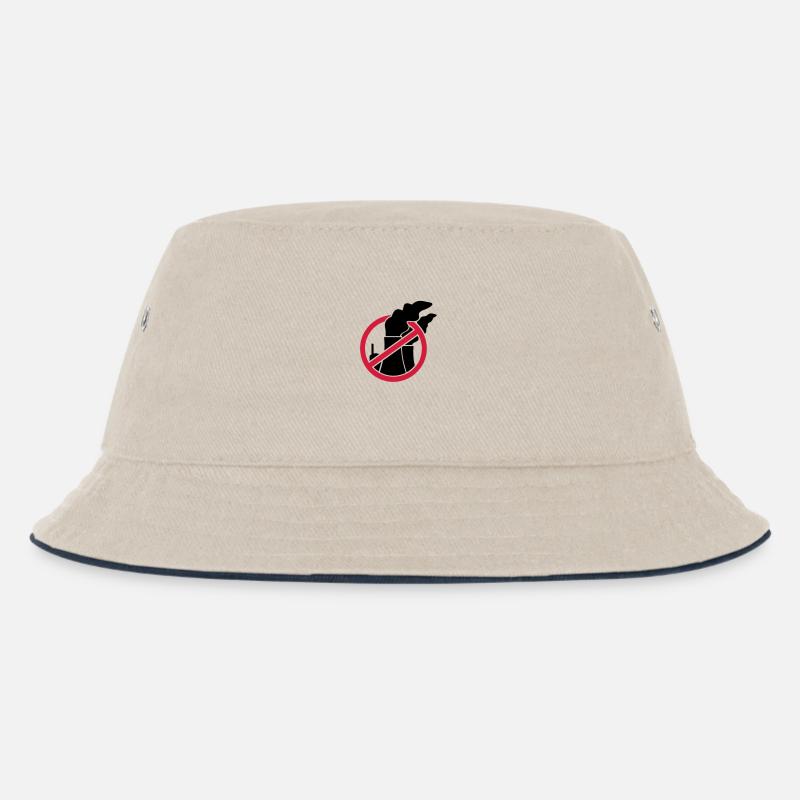 Atomkraft - Kinder Bucket Hat - Natur/Navy
