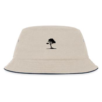tree - Kids’ Bucket Hat - ecru/navy - Front