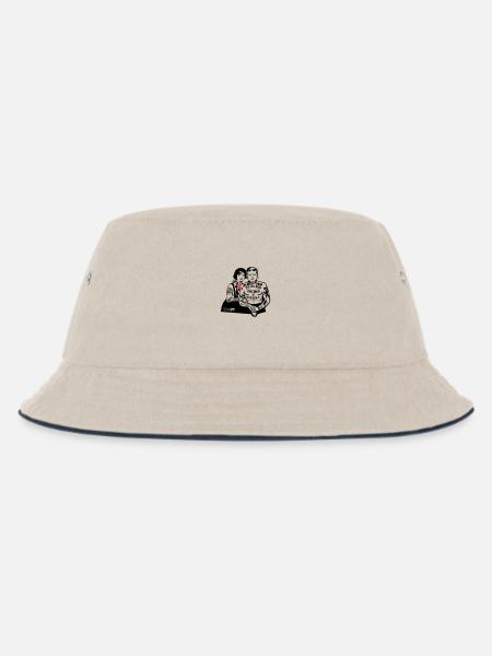 For The Hood - Berlin (for light backgrounds) - Kids’ Bucket Hat - ecru/navy