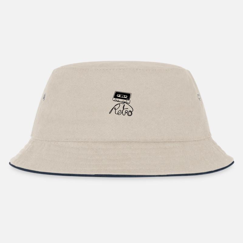 Retro - Bob Enfant - blanc cassé/bleu marine