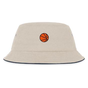 Basketball 2 Color - Kinder Bucket Hat - Natur/Navy - Vorne