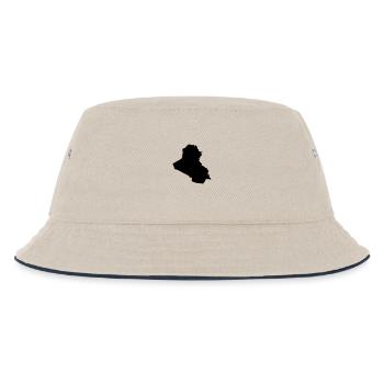 irak - Kinder Bucket Hat - Natur/Navy - Vorne